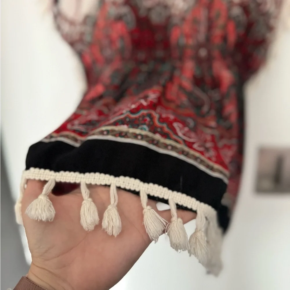 Elegant Paisley Print Women's Top - Picture 3 of 4